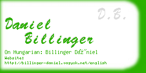 daniel billinger business card